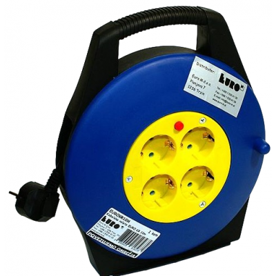 Električni podaljšek kolut 4 vtičnice Ročno orodje